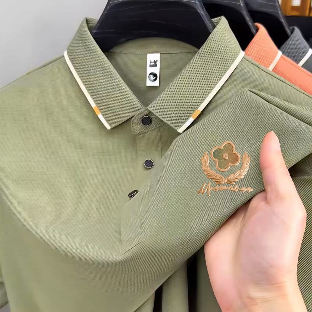 Premium Polo Shirt with China Sticker