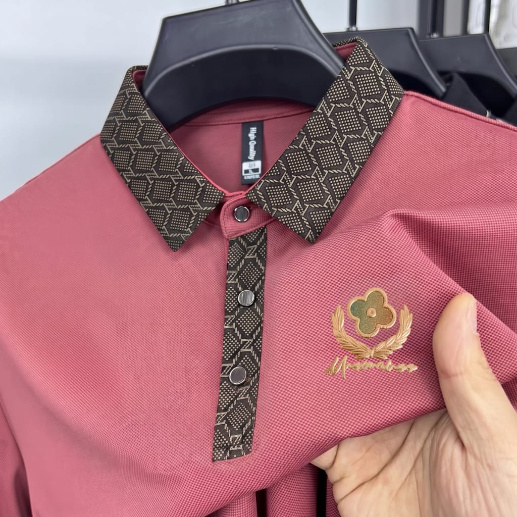 Premium Polo Shirt with China Sticker
