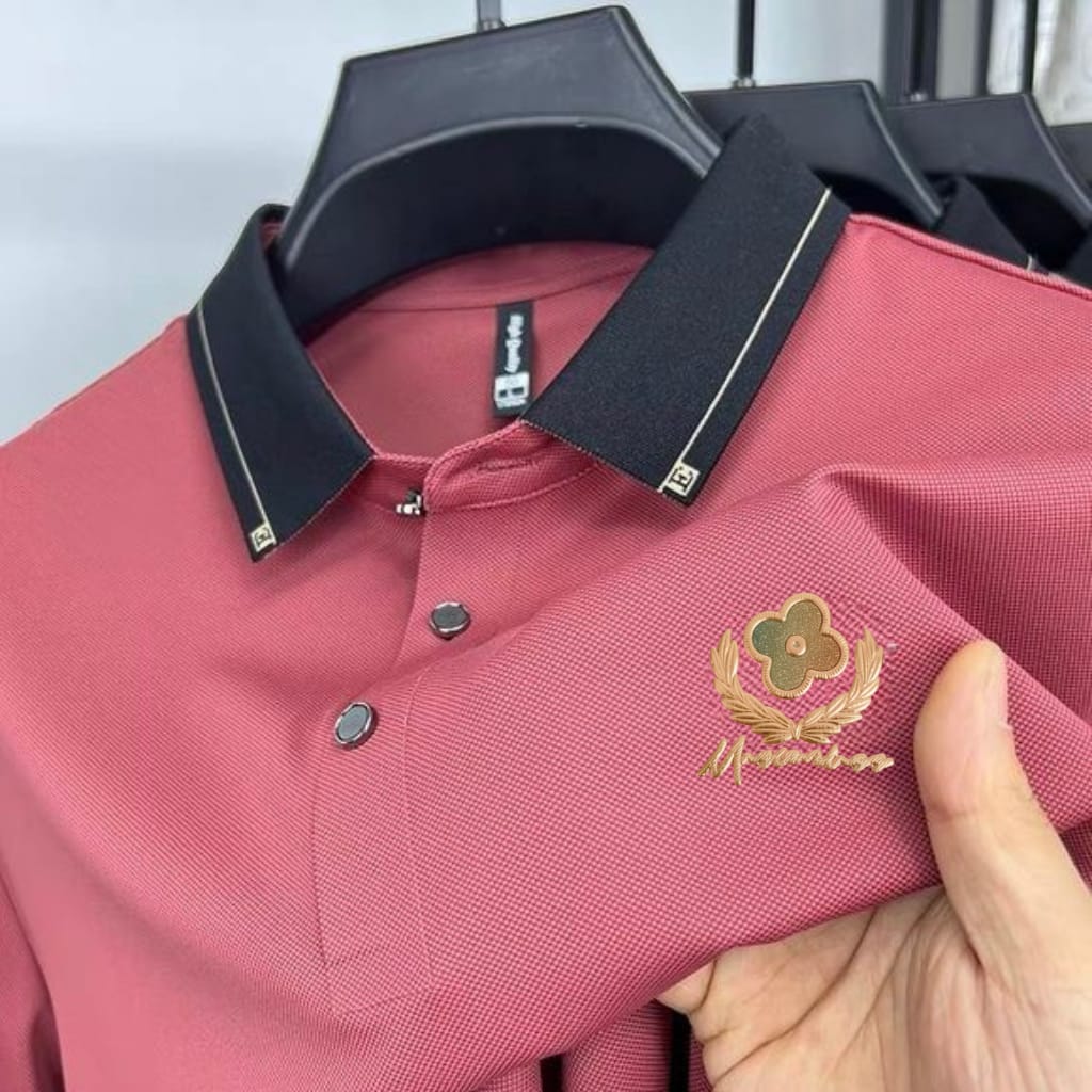Premium Polo Shirt with China Sticker