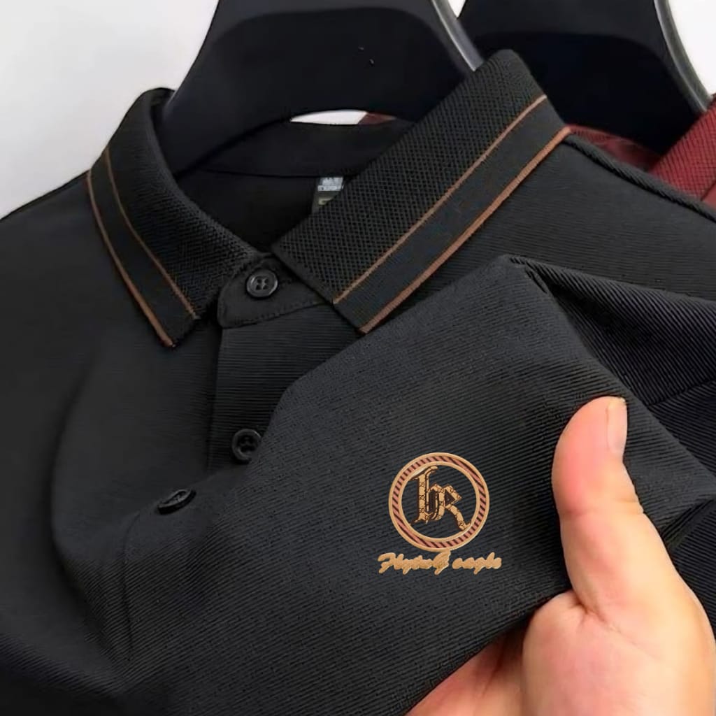 Premium Polo Shirt with China Sticker