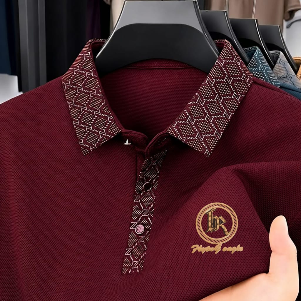 Premium Polo Shirt with China Sticker