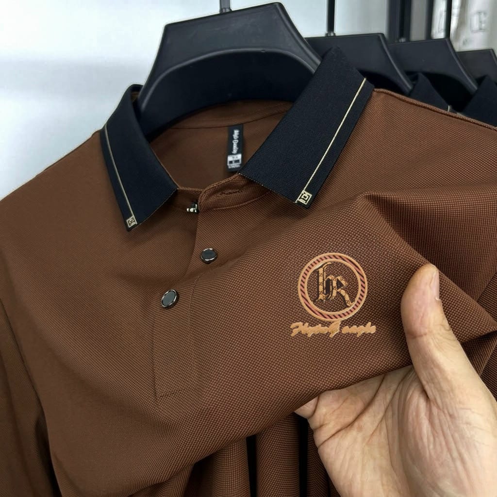 Premium Polo Shirt with China Sticker