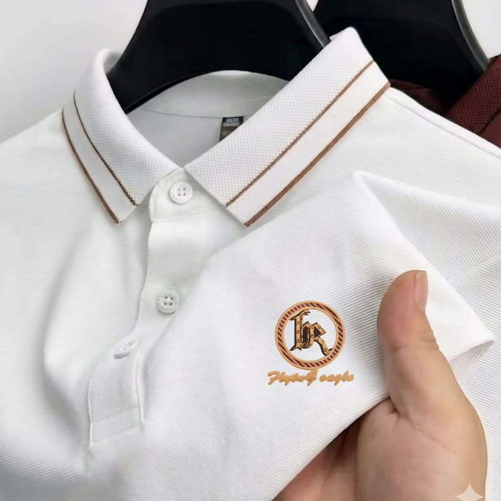 Premium Polo Shirt with China Sticker