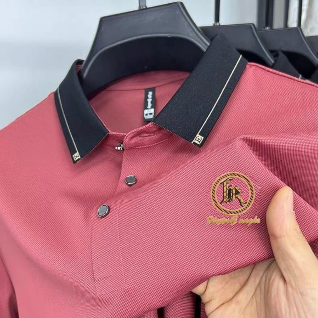 Premium Polo Shirt with China Sticker