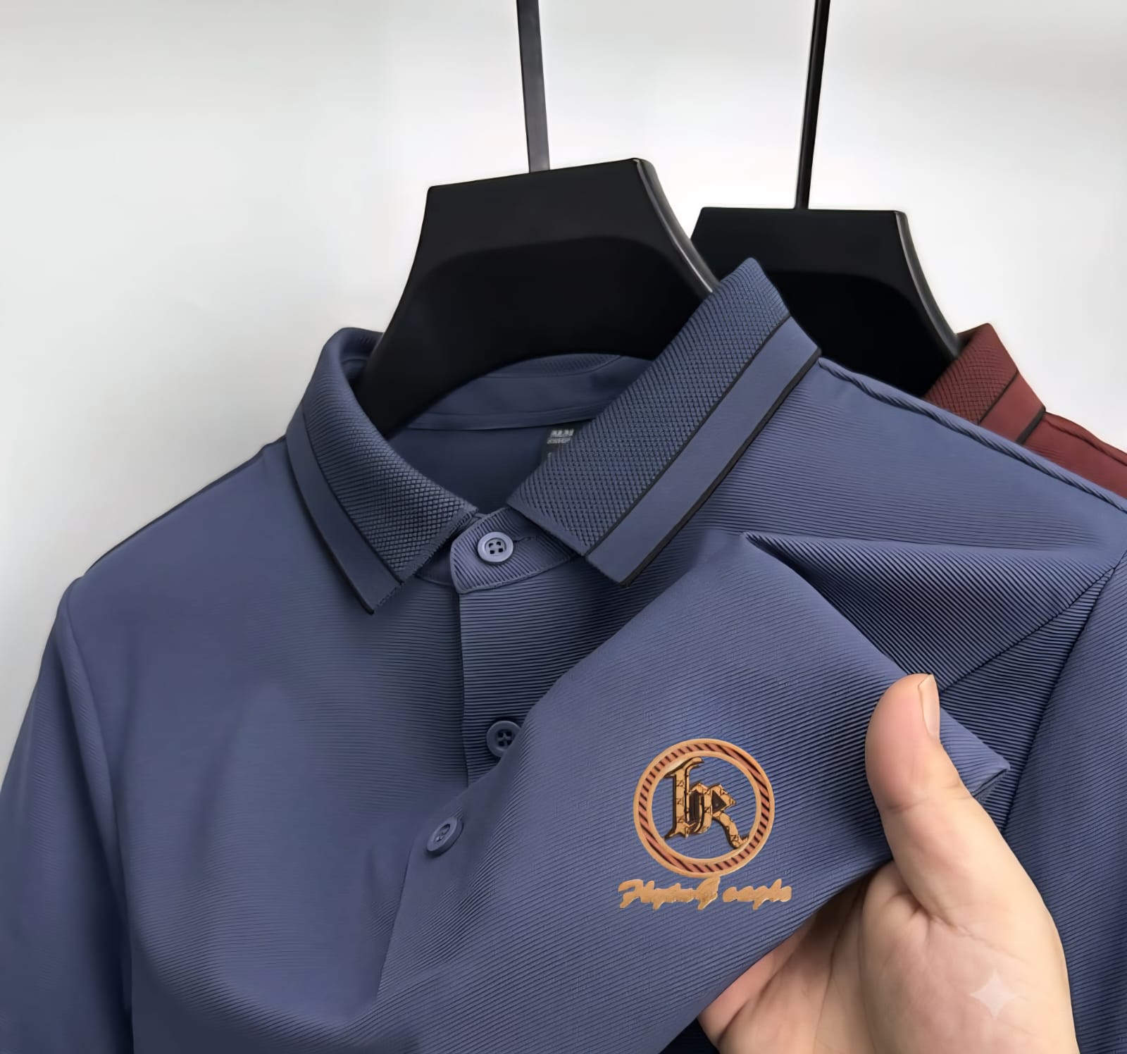 Premium Polo Shirt with China Sticker