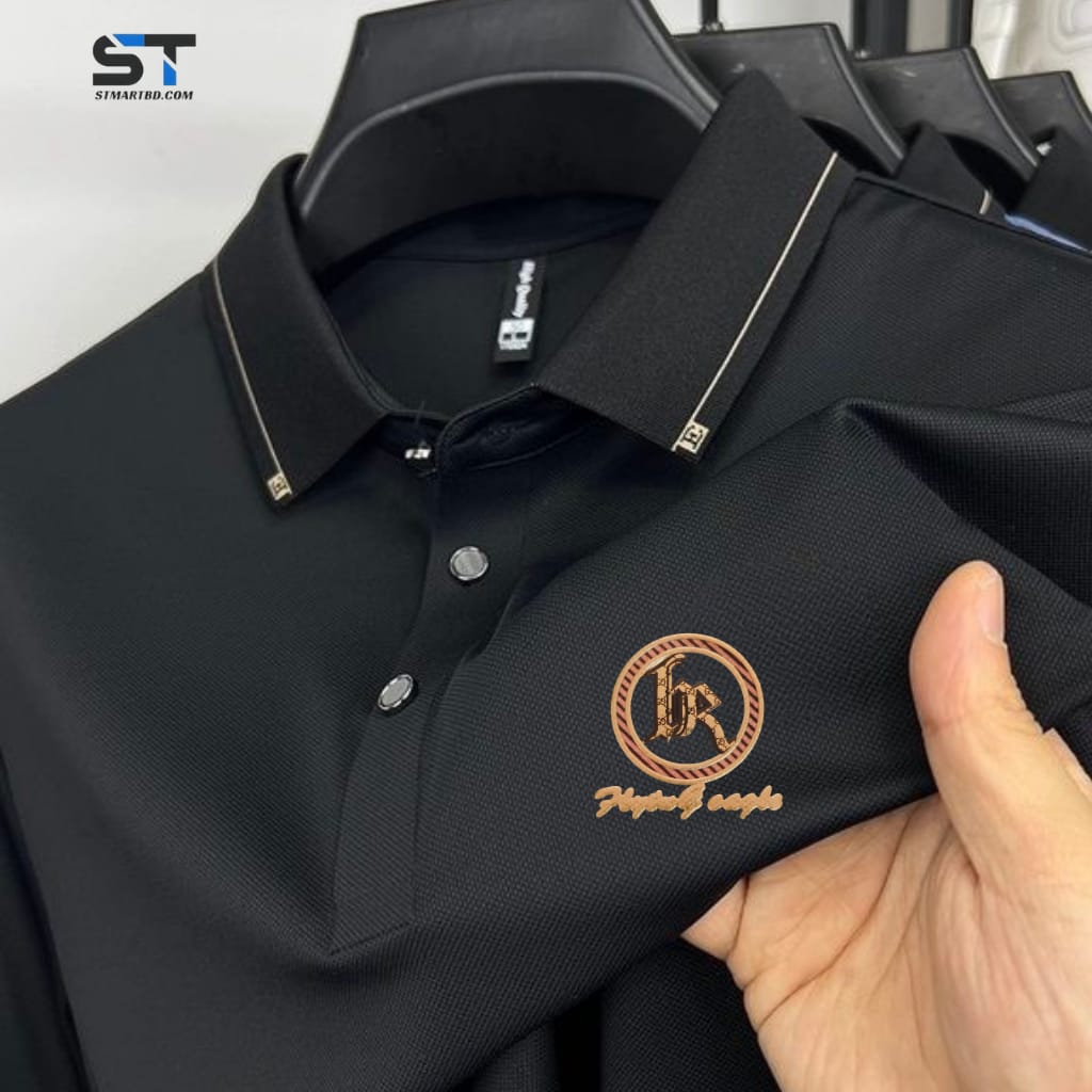 Premium Polo Shirt with China Sticker