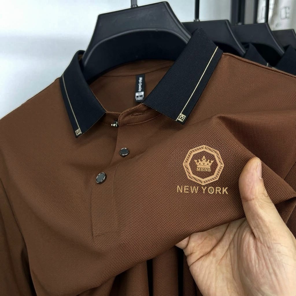 Premium Polo Shirt with China Sticker
