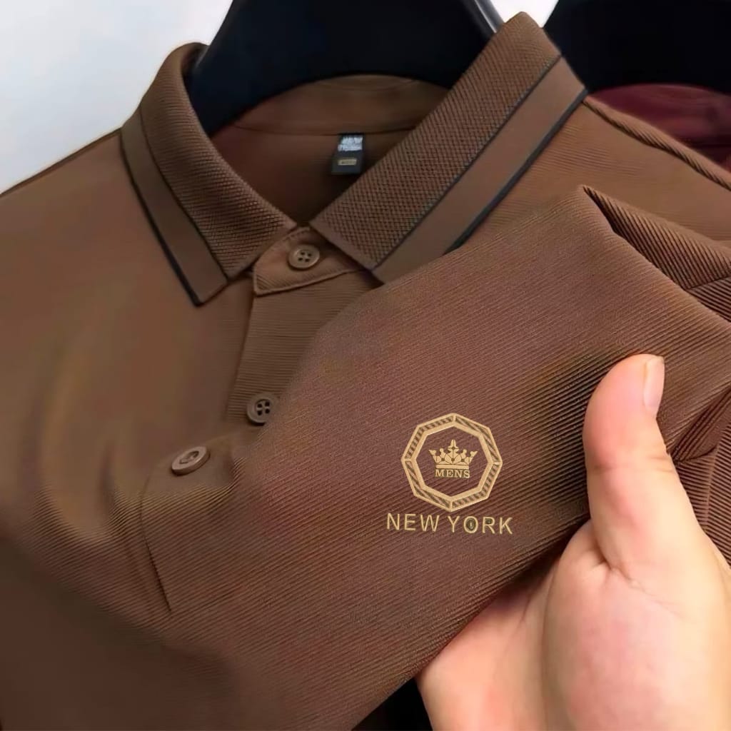 Premium Polo Shirt with China Sticker