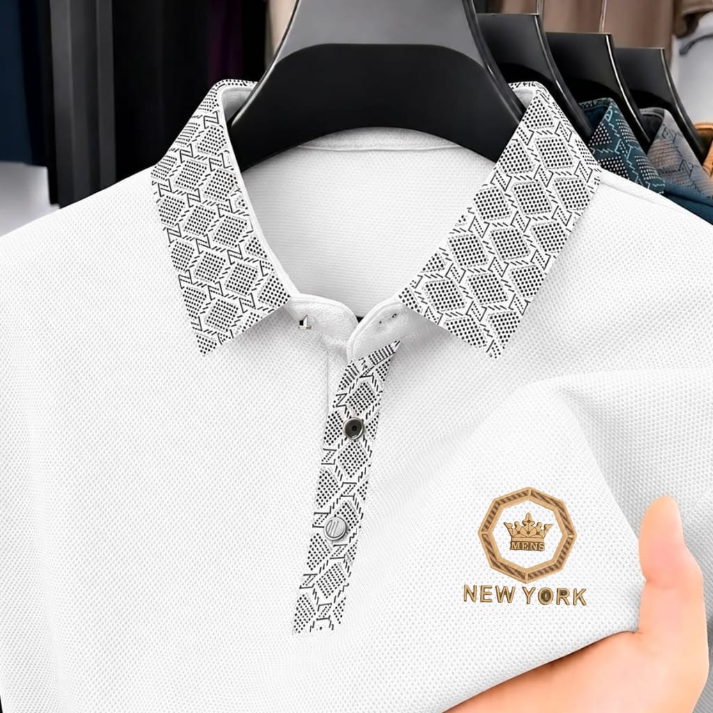 Premium Polo Shirt with China Sticker
