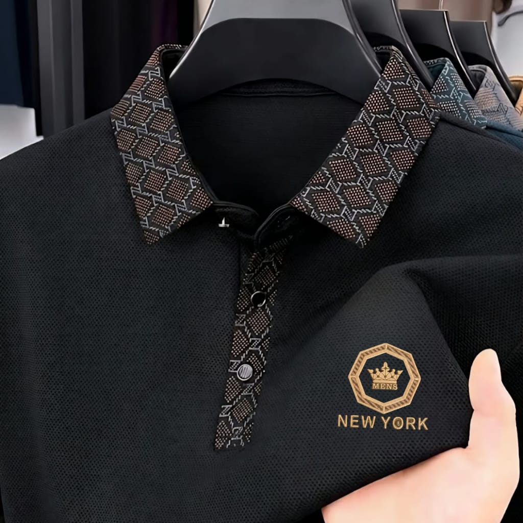 Premium Polo Shirt with China Sticker