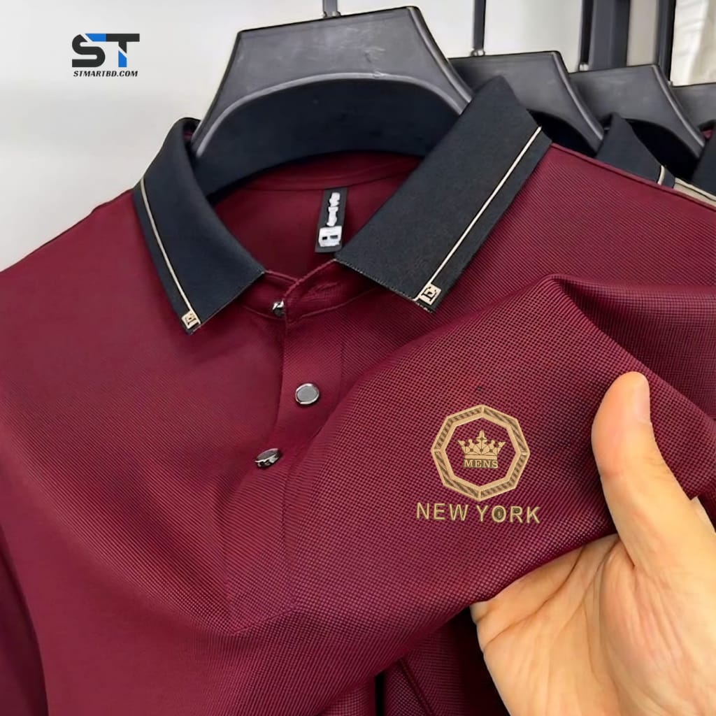 Premium Polo Shirt with China Sticker