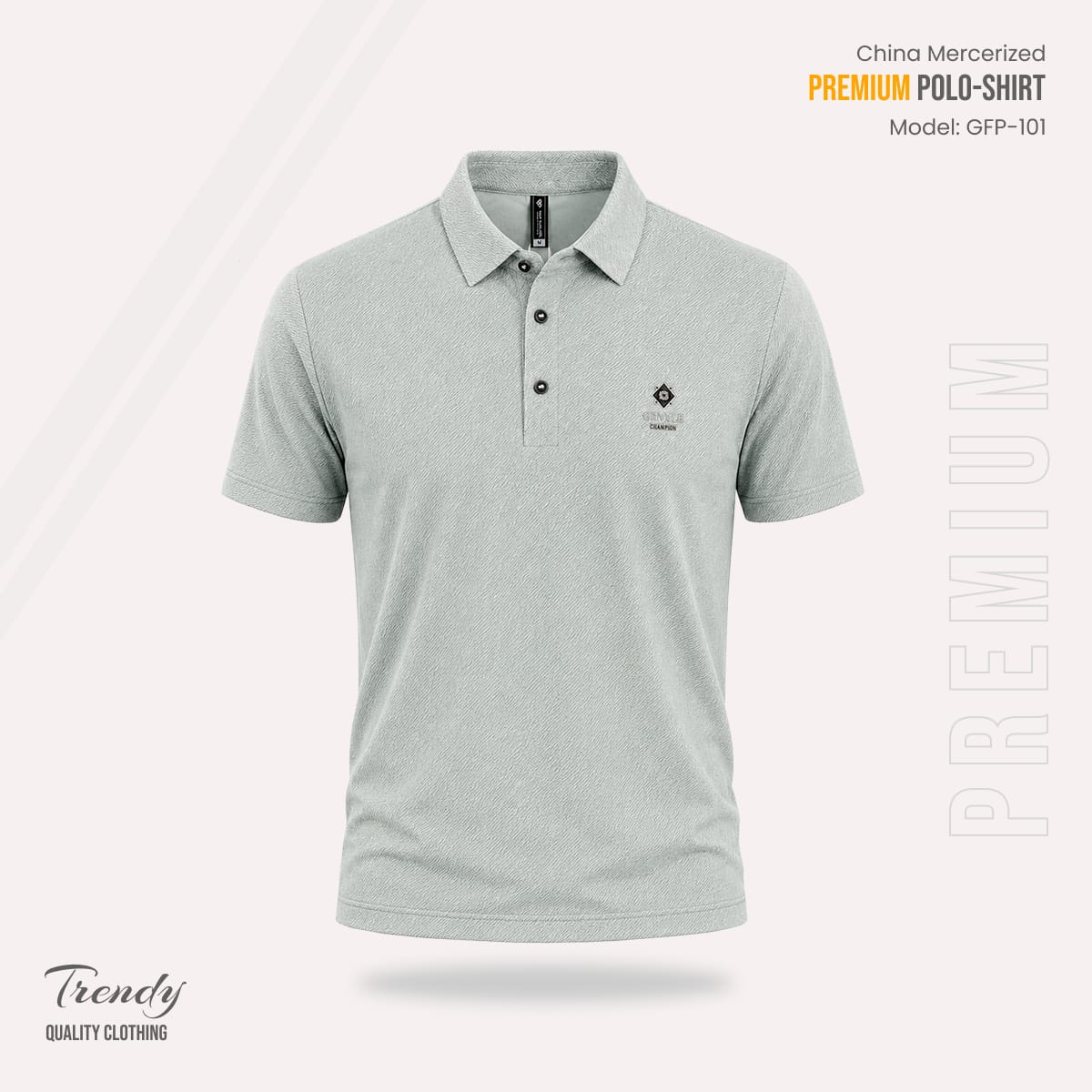 Export Quality China Mercerized Polo Shirt