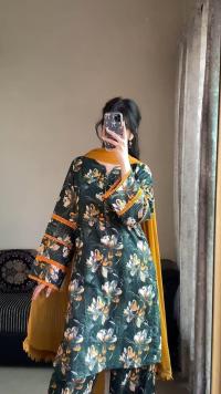 Cotton Readymade Three Piece