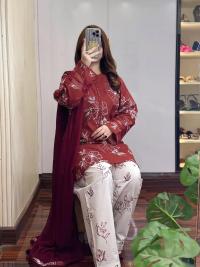 Cotton dress with skin Print