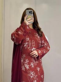 Cotton dress with skin Print
