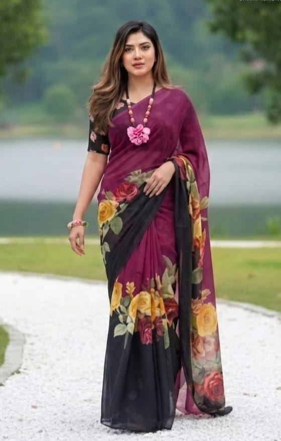Rongdhonu Georgette saree