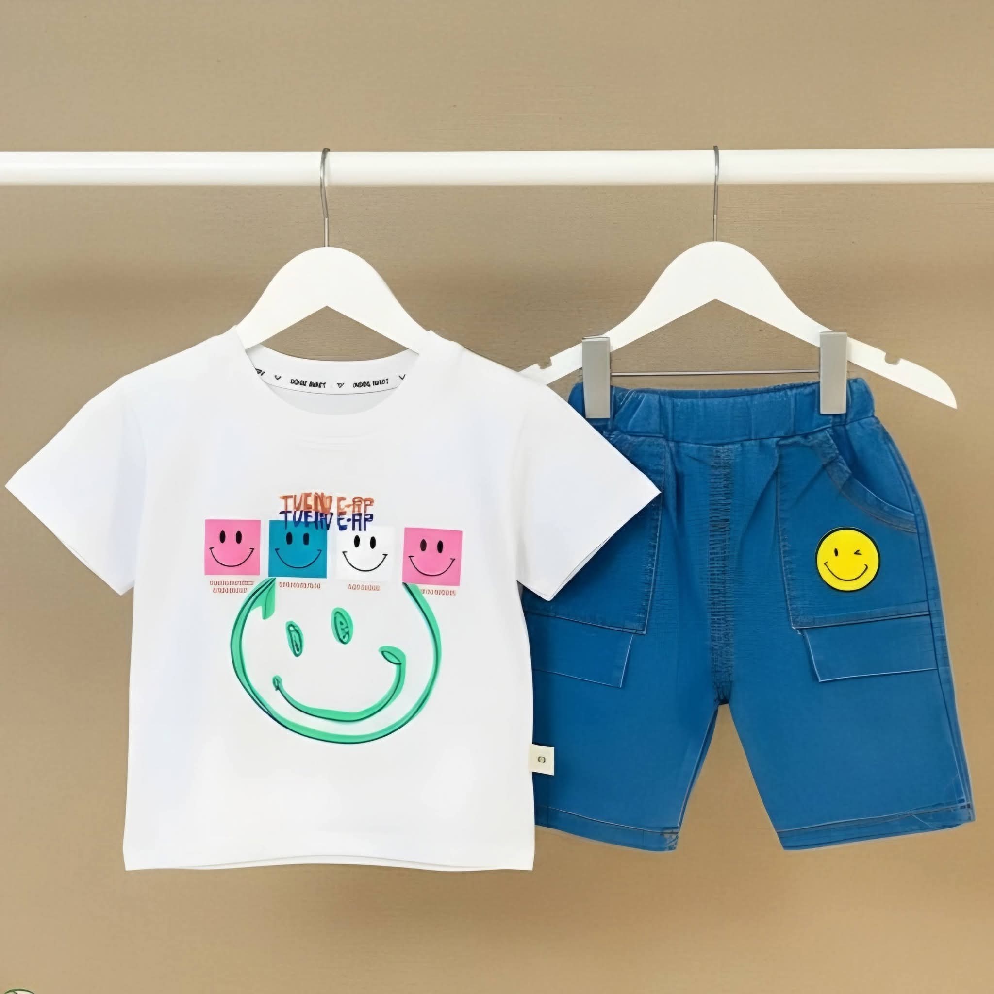 Baby Tshirt and Denim Pant Set