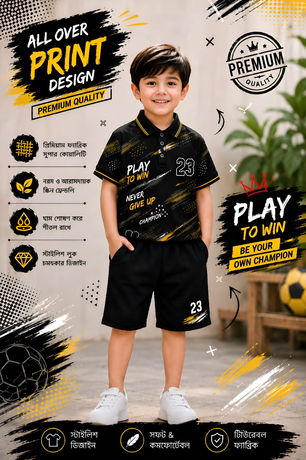 Baby Polo Shirt and Half Pant Set