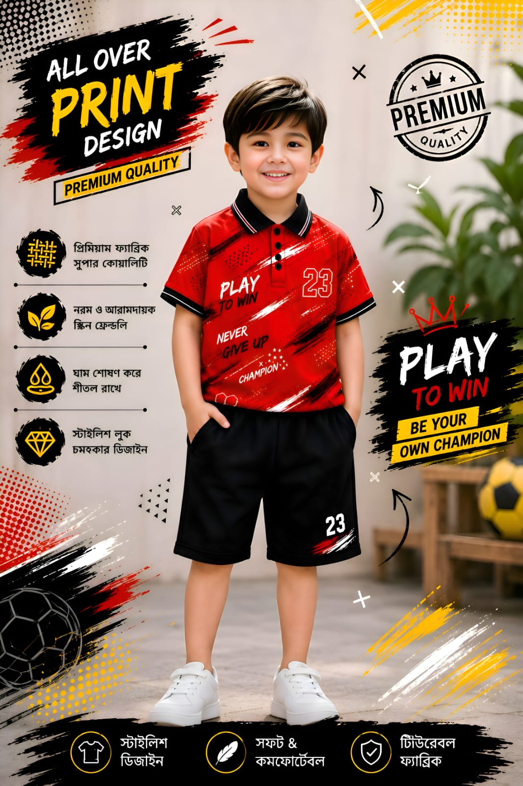 Baby Polo Shirt and Half Pant Set