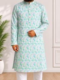 Premium Cotton Print Panjabi