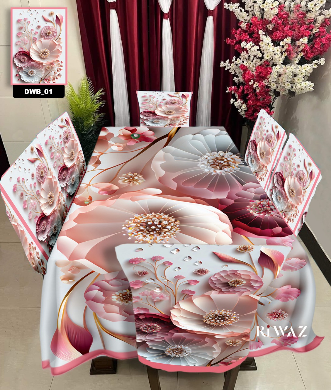 Original 3D Printed Dining Chair Table Cover