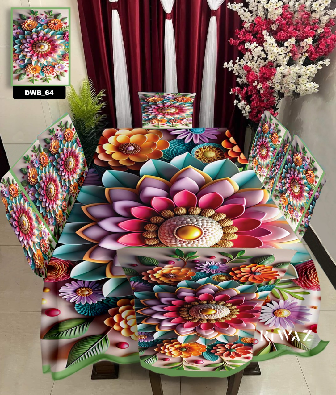 Original 3D Printed Dining Chair Table Cover