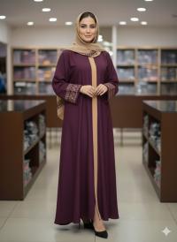 Sneha Embroidery Borka with Hijab