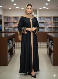 Sneha Embroidery Borka with Hijab