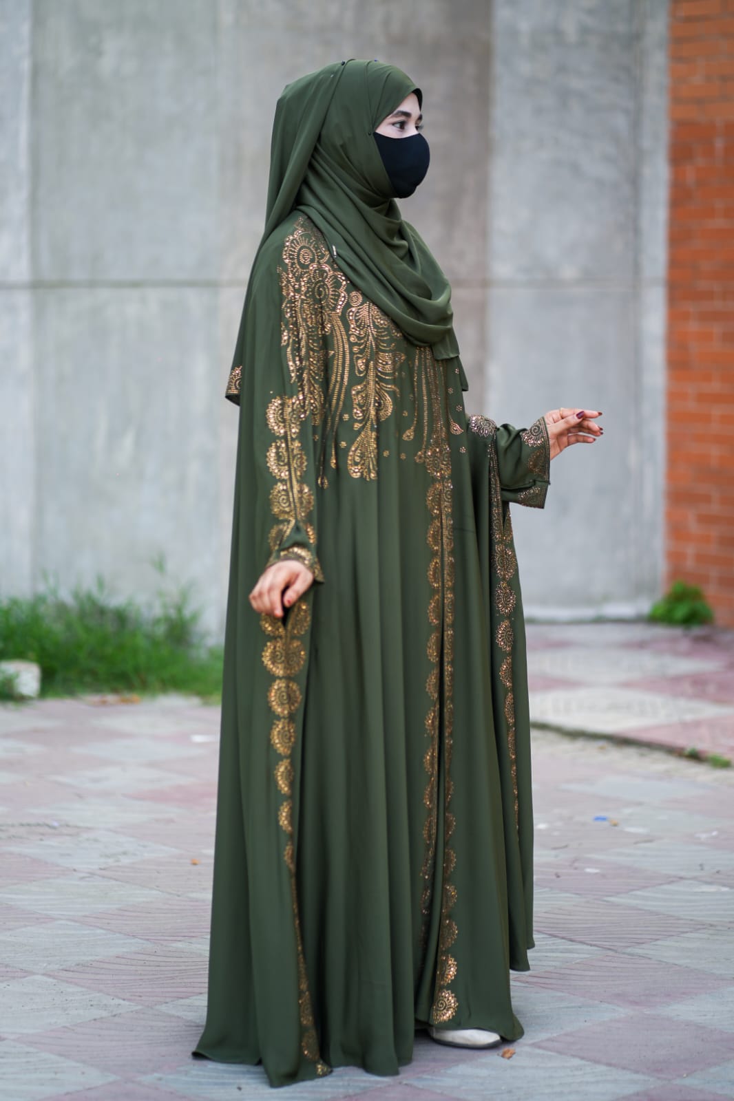 Luxury Abhaya Set with Inner and Hijab