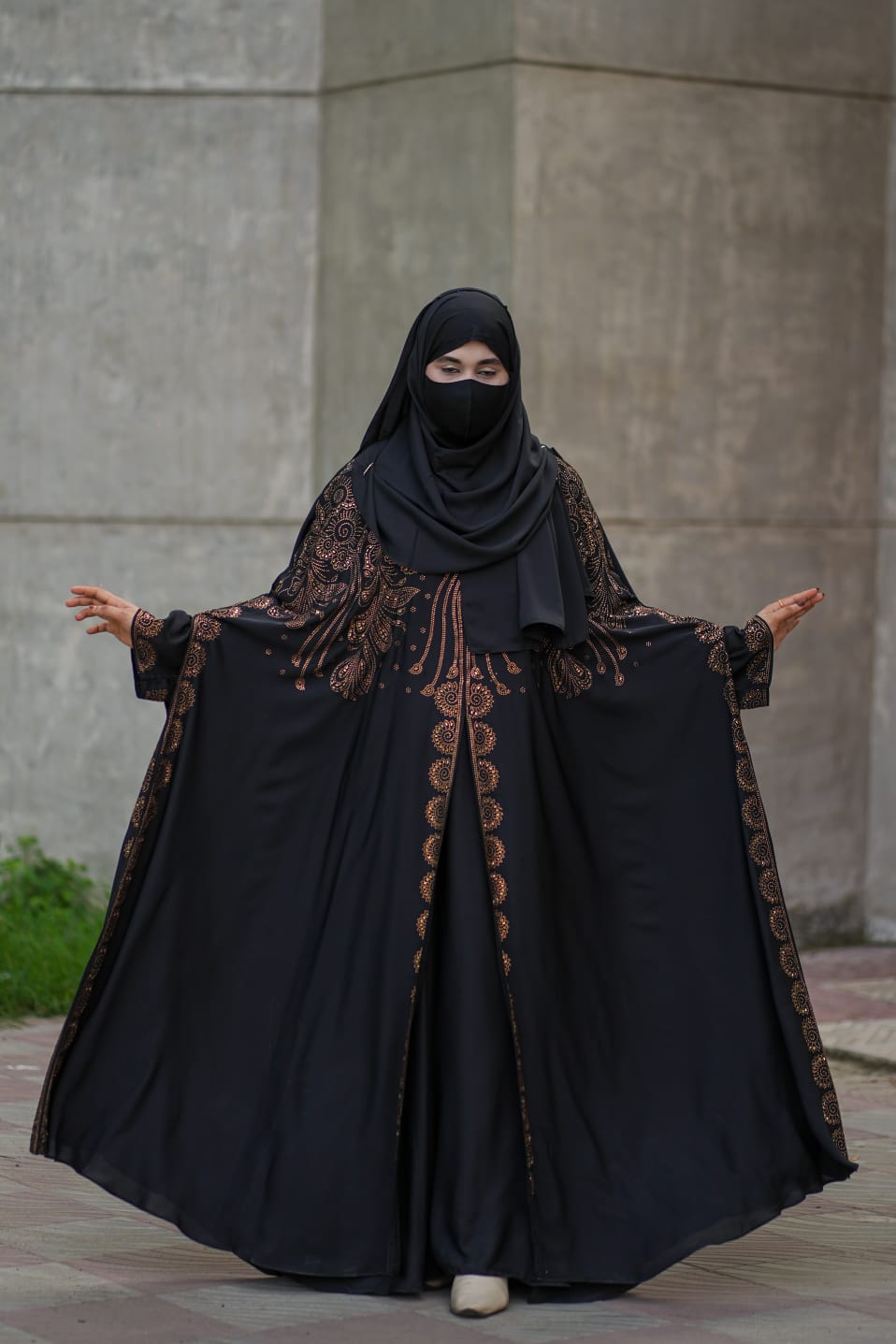 Luxury Abhaya Set with Inner and Hijab