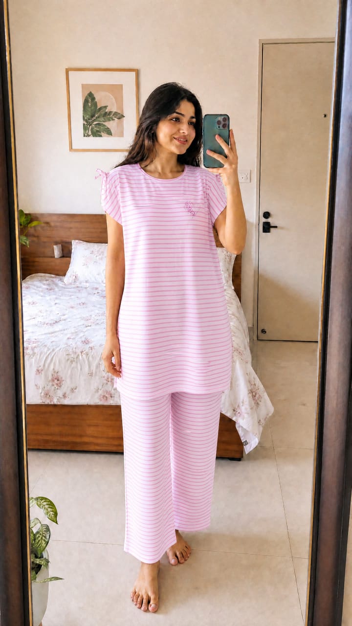 Cotton Tshirt and Pant Set