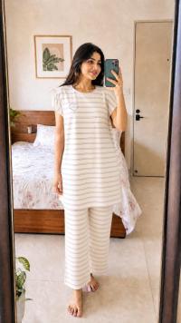 Cotton Tshirt and Pant Set