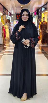 Dubai Cherry Borka with Hijab