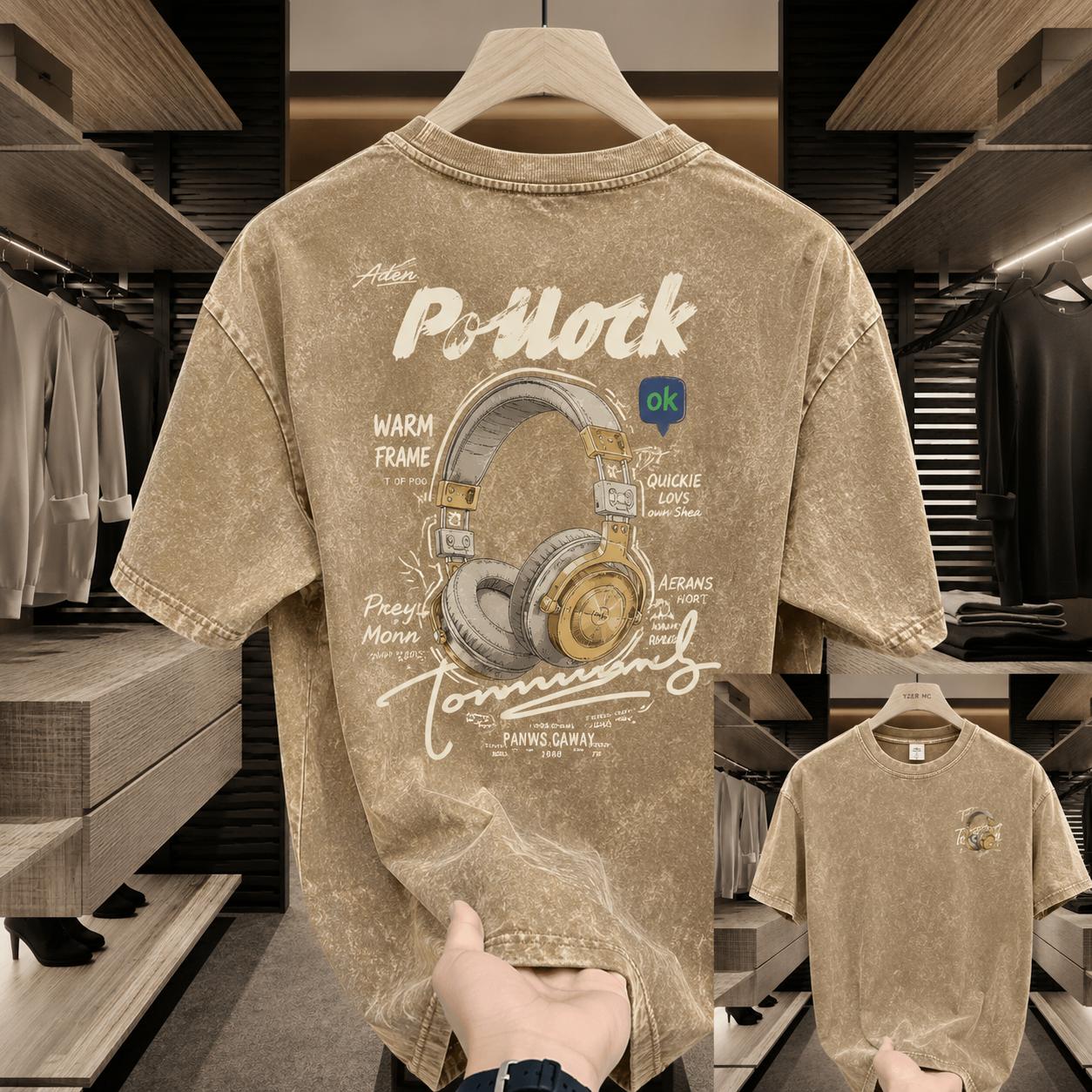 Premium Acid Wash Drop Shoulder TShirt