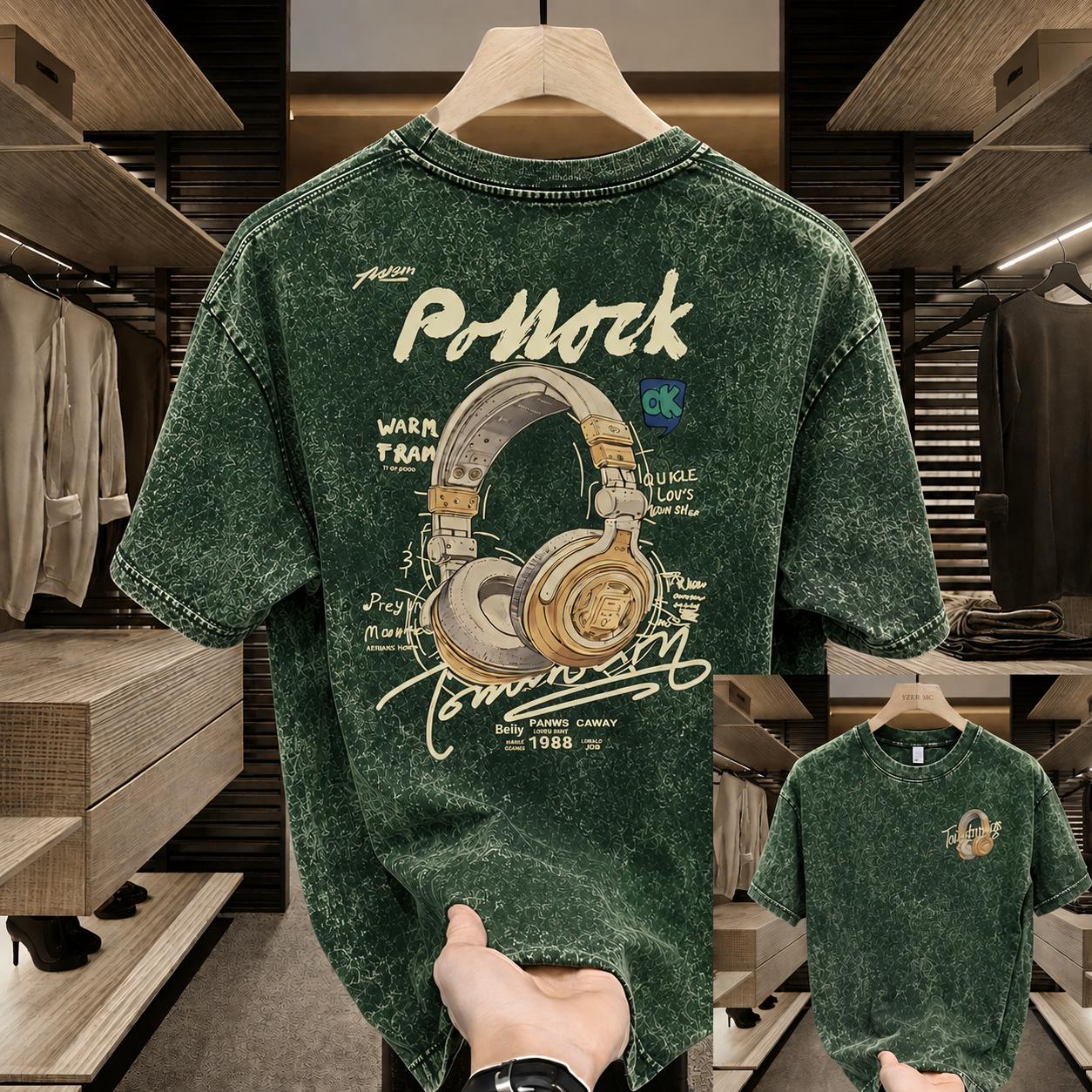 Premium Acid Wash Drop Shoulder TShirt