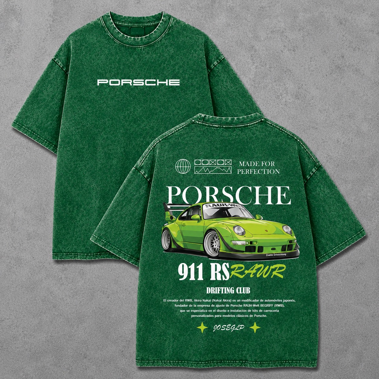 Premium Acid Wash Drop Shoulder TShirt
