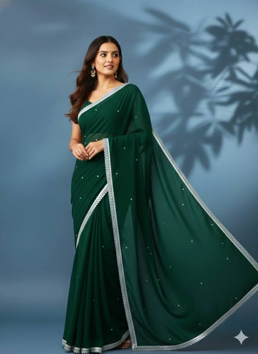 Georgette Sharee with Blouse Piece