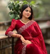Georgette Sharee with Blouse Piece