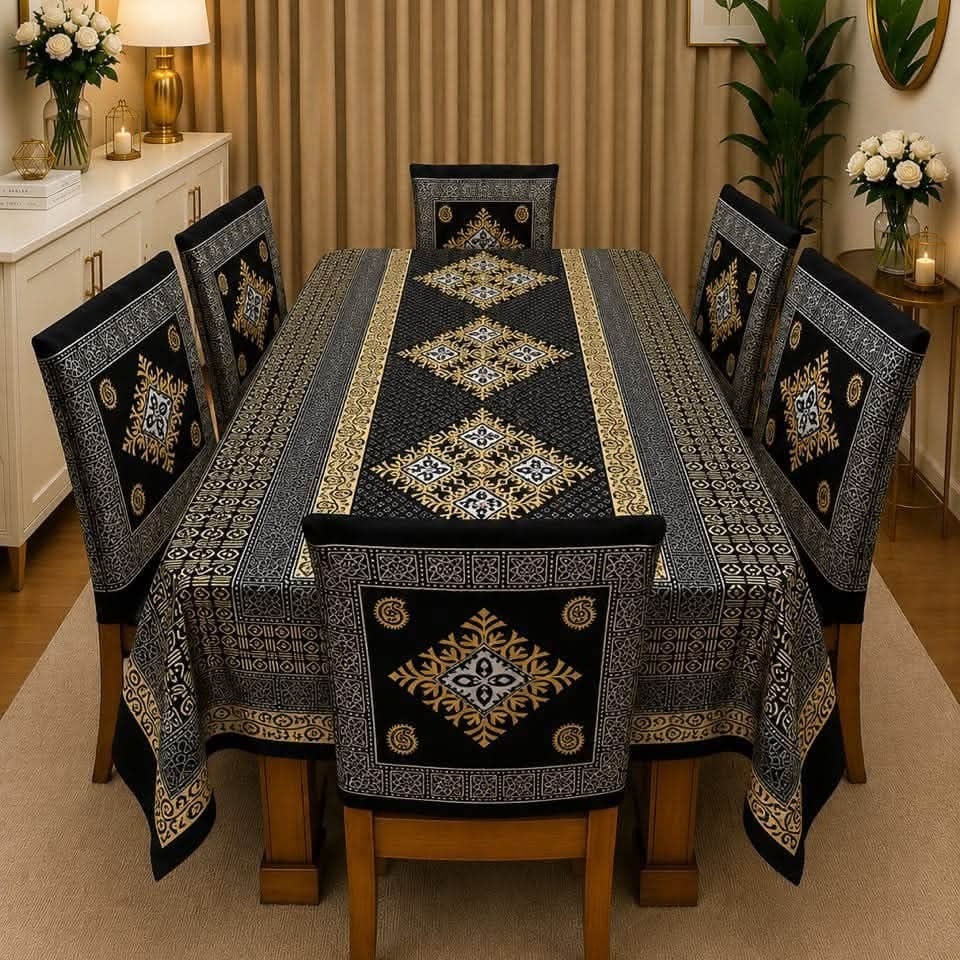 3D Dining Table Cover Set