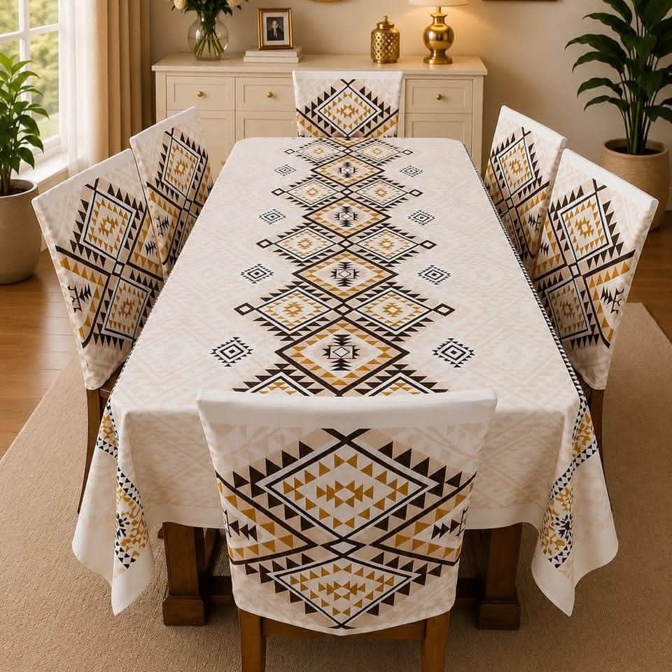 3D Dining Table Cover Set