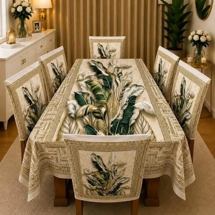 3D Dining Table Cover Set