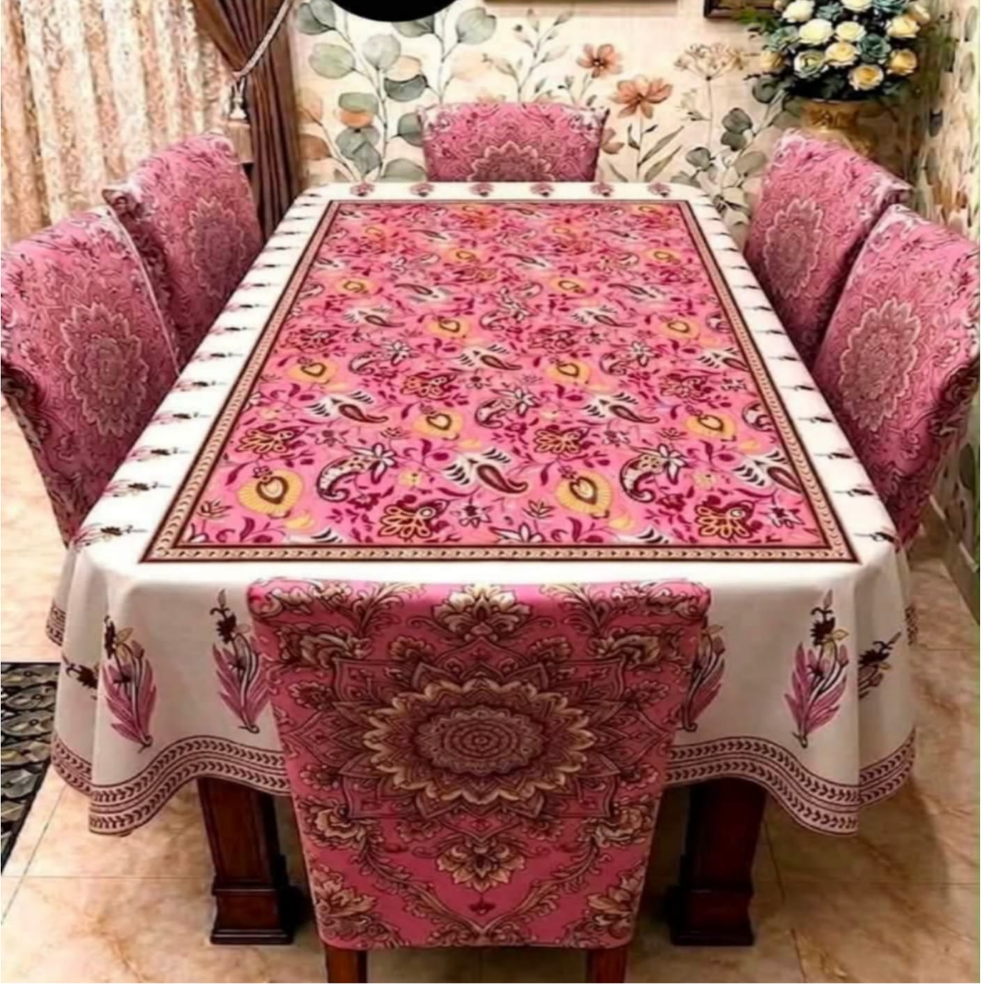 3D Dining Table Cover Set