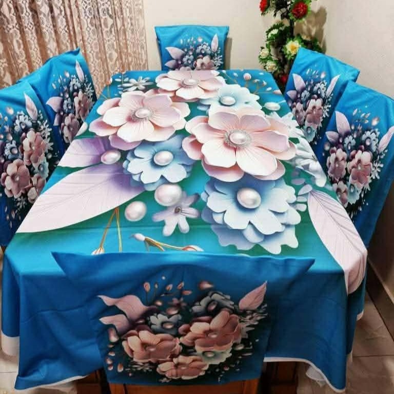 3D Dining Table Cover Set