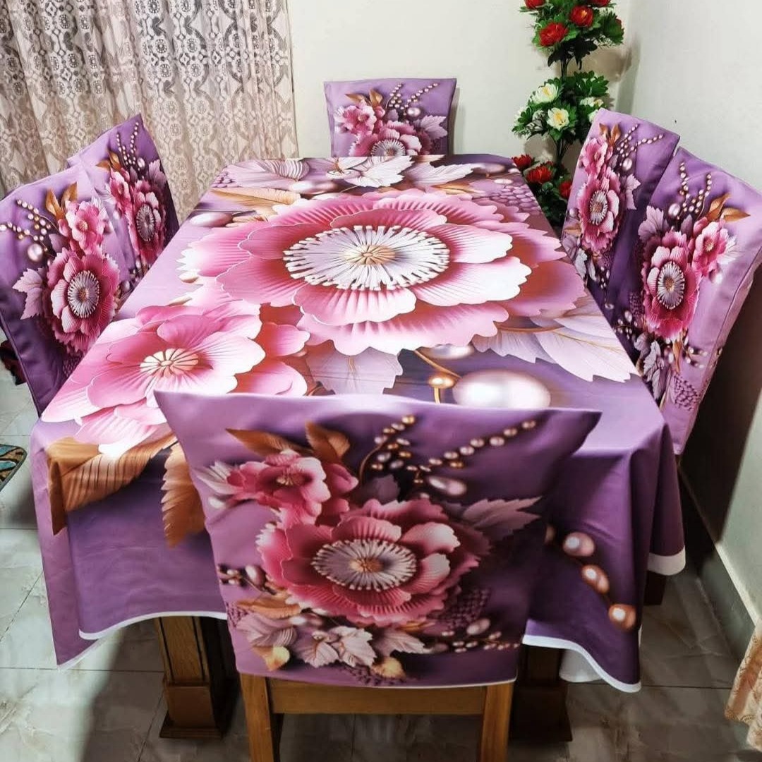 3D Dining Table Cover Set
