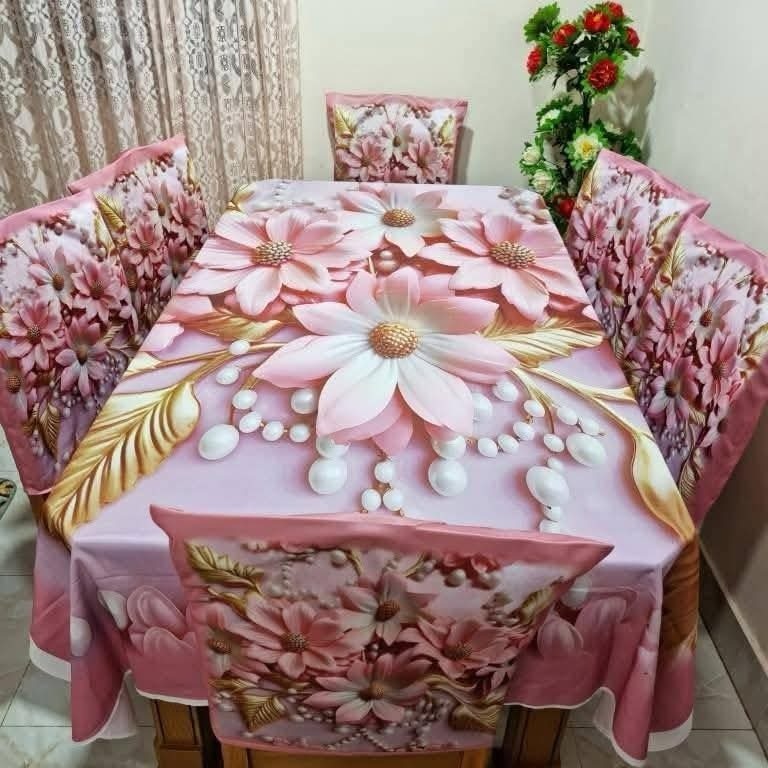 3D Dining Table Cover Set