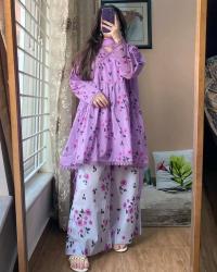 Premium Cotton Printed Three Piece