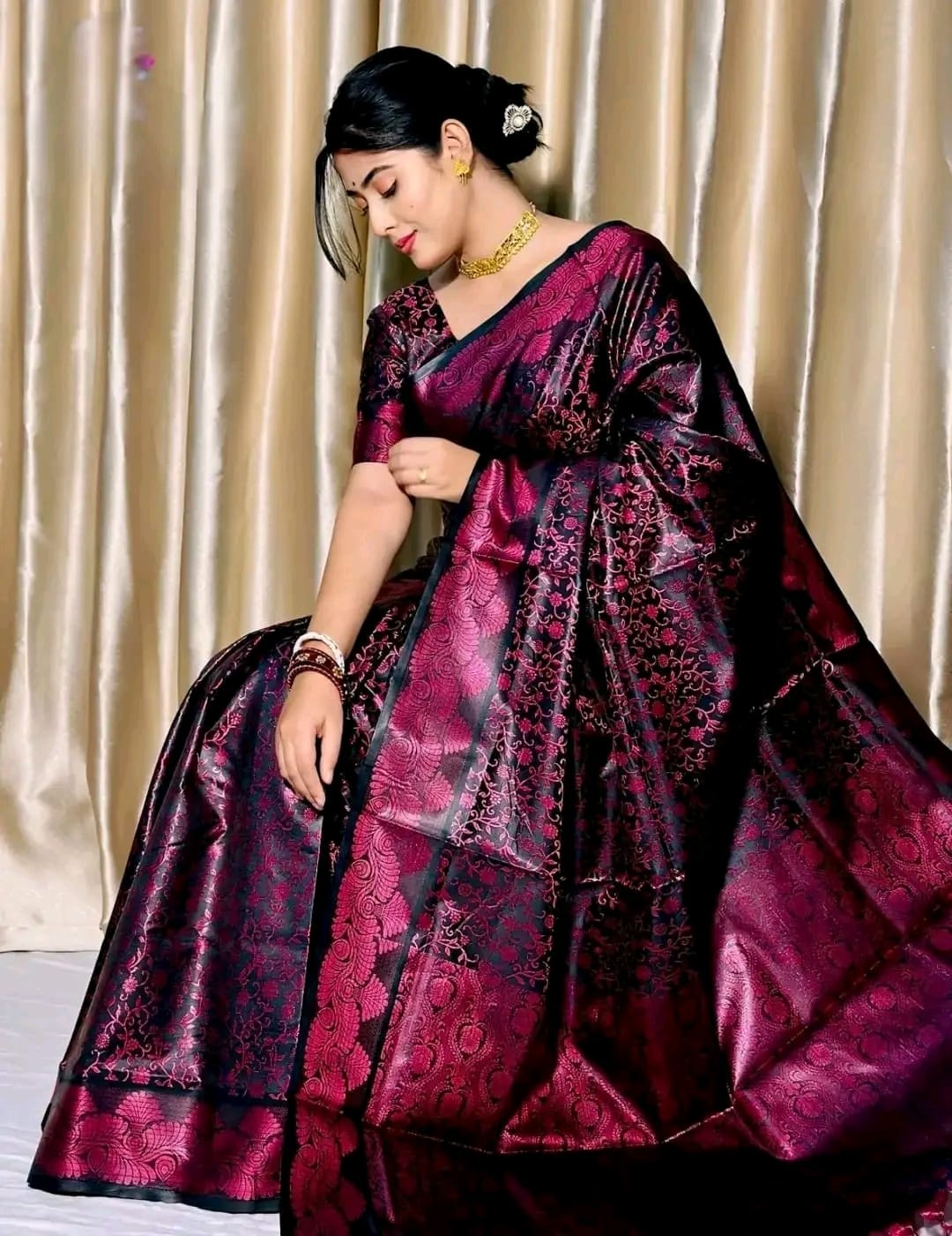 Royal Benaroshi Katan Saree