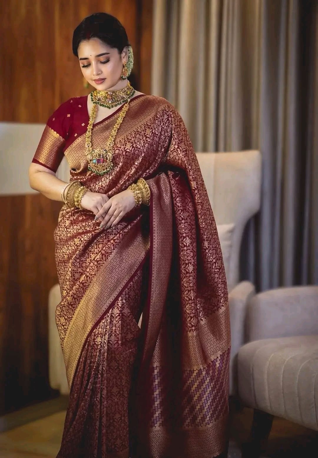 Royal Elegance Benaroshi Katan Saree