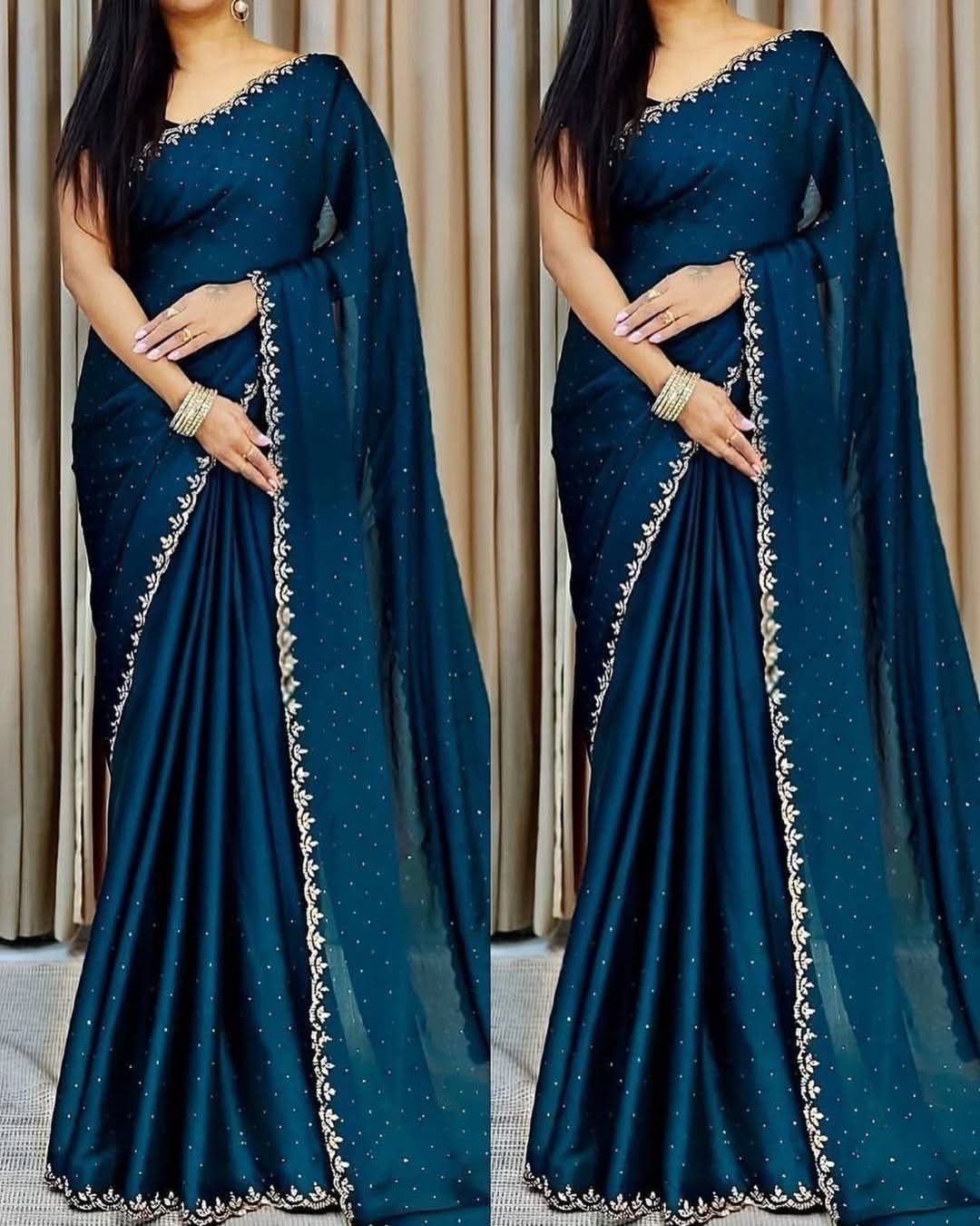 Georgette Sharee with Blouse Piece