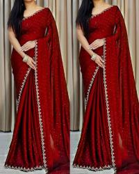 Georgette Sharee with Blouse Piece